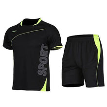 Men's Sport Running Suits Quick Dry Basketball Soccer Training Tracksuits Summer Fitness