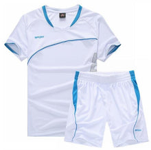 Men Running Suit Short Sleeve+Shorts Basketball Training Tracksuit Quick Dry Loose T-shirt Sports Gym Fitness Exercise Clothing