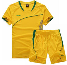 Men Running Suit Short Sleeve+Shorts Basketball Training Tracksuit Quick Dry Loose T-shirt Sports Gym Fitness Exercise Clothing