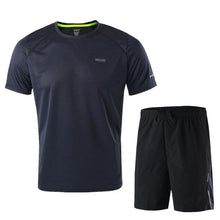 Men's Summer Running Jersey Shorts Set Basketball Soccer Badminton Short Sleeve Shirt