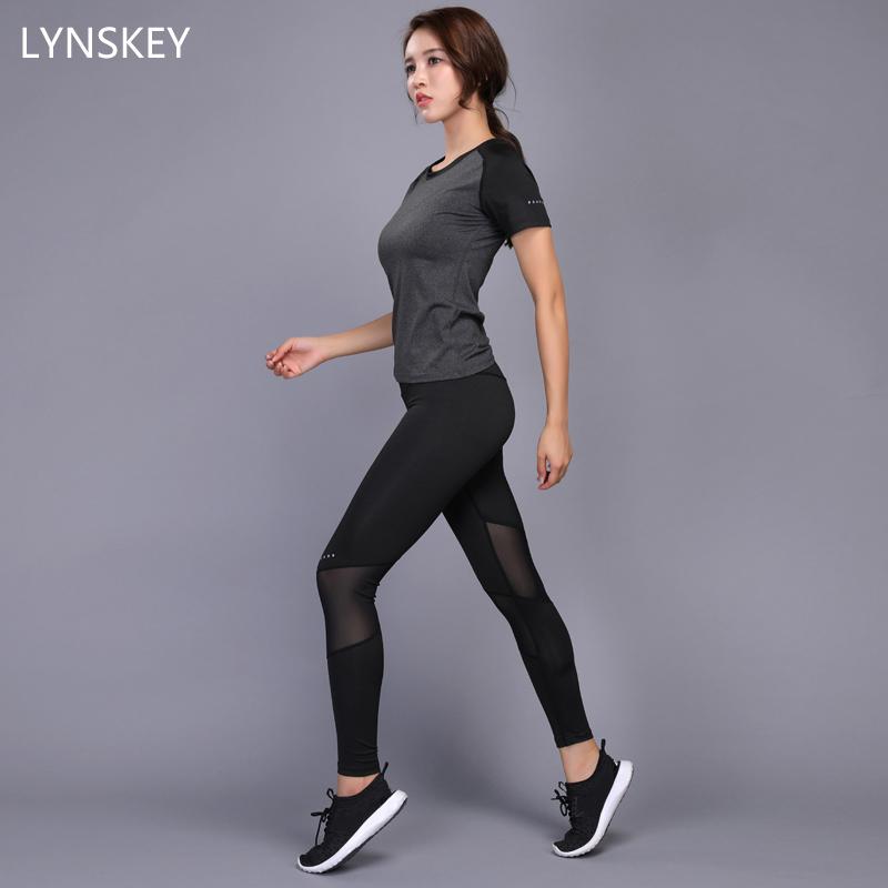Sexy Yoga Set Women Fitness Running Shirt+Pants Breathable Gym Workout axaernu Sexy Yoga Set Women Fitness Running Shirt+Pants Breathable Gym Workout axaernu