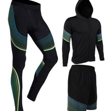 Men's Run set Fitness Suit Gym Wicking Compression Jogging sports tracksuits running sportswear