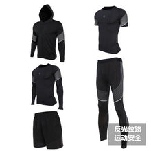 Men's Run set Fitness Suit Gym Wicking Compression Jogging sports tracksuits running sportswear