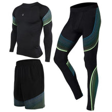 Sports Suit Men's Running Compression Tights Set Fitness Basketball Workout Jogging Suits Gym Sportswear 2-5pcs